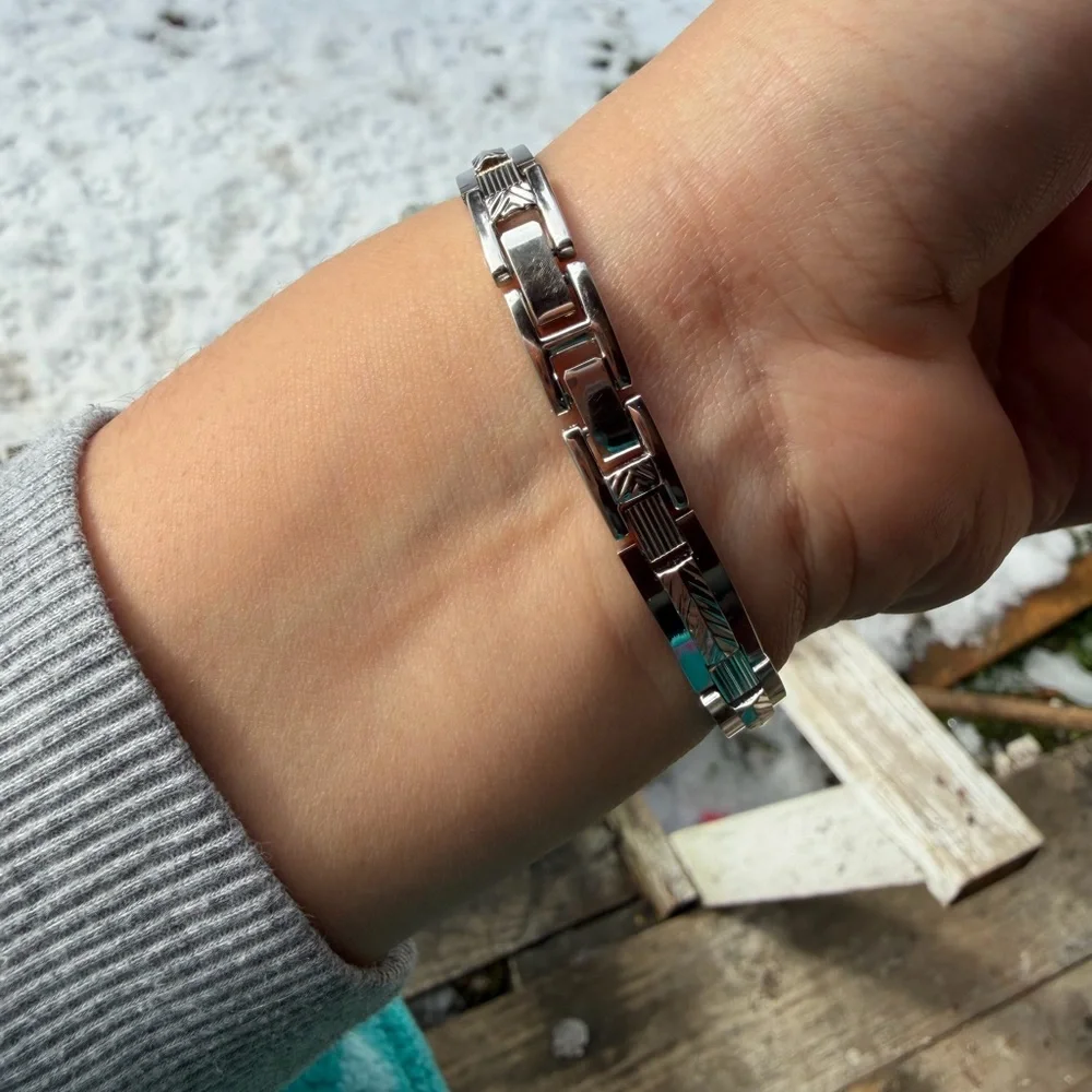 Stylish Silver Men's Bracelet
